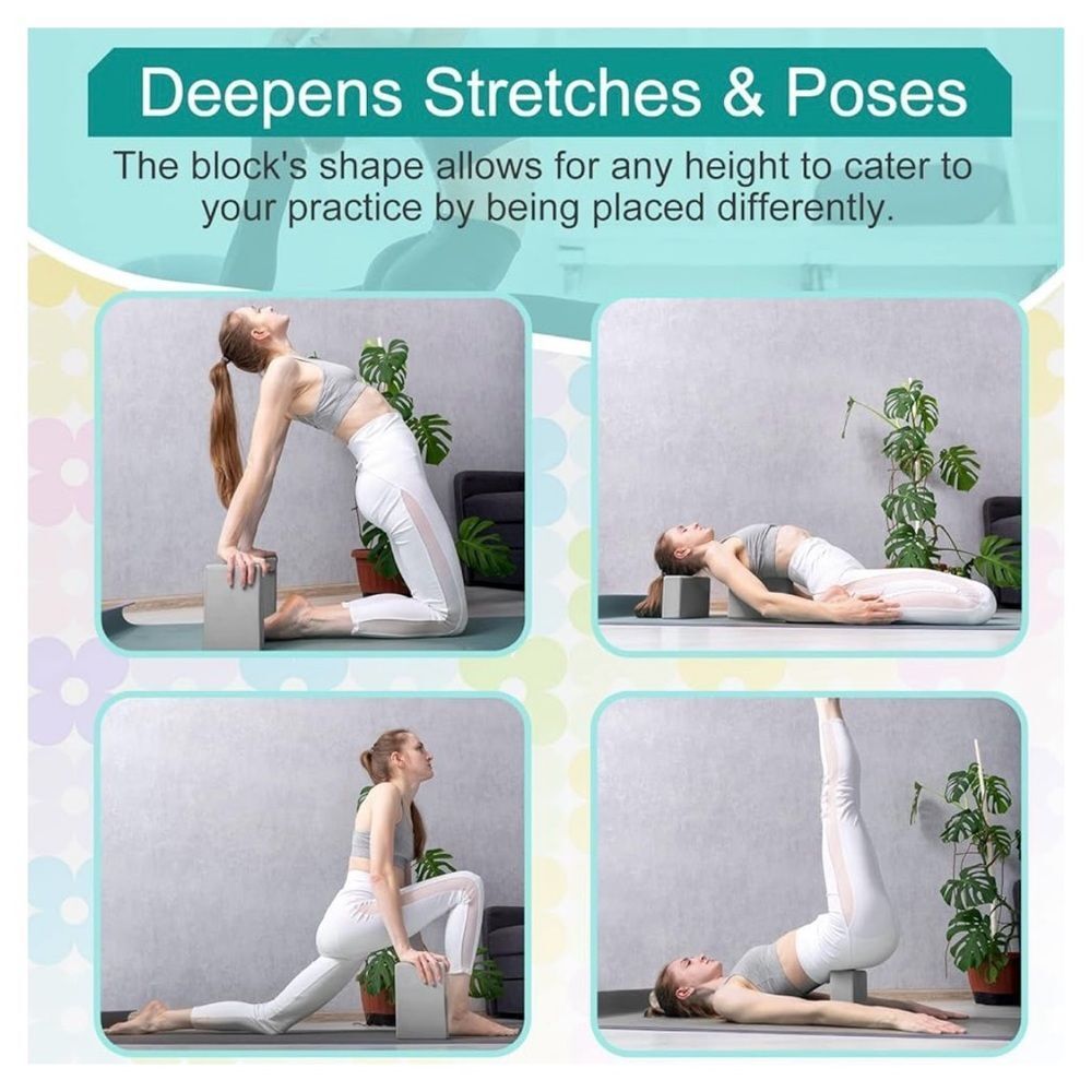 NEW Yoga Block and Strap Class Set 18 Pieces 6 Sets - Picture 7 of 7